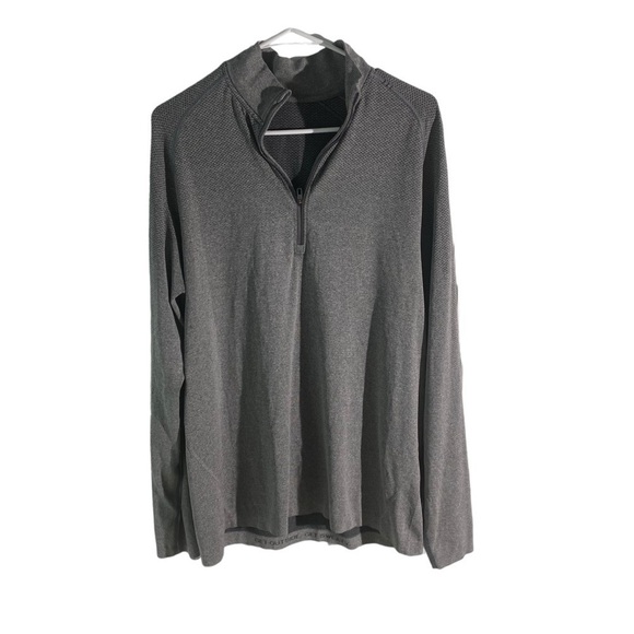 Lululemon Men’s Metal Vent Tech 1/2 Zip Pullover Top Sz L Gray - Picture 3 of 9
